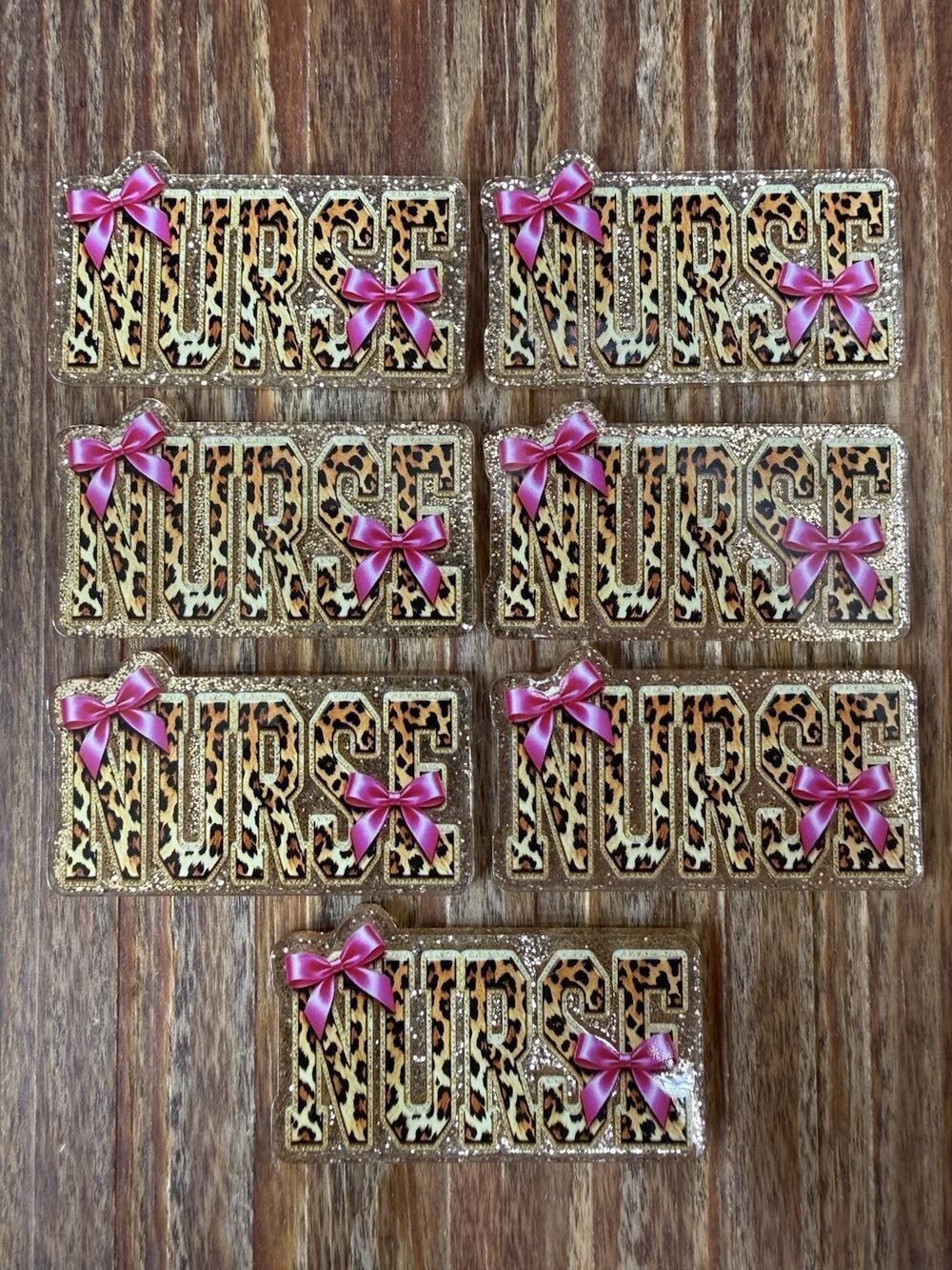 7 Pc Nurse Acrylic Flatbacks